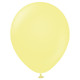 12" Macaron Yellow Kalisan Latex Balloons (100)