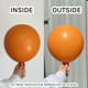24" Standard Orange Kalisan Latex Balloons (2)