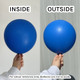 24" Standard Blue Kalisan Latex Balloons (2)