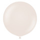 24" Retro White Sand Kalisan Latex Balloons (2)