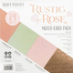 Rustic Rose Mixed Card Sheets -  6" x 6" (24)