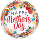 18 inch Mother's Day Geo-Floral Foil Balloon (1)