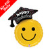 14 inch Graduation Smiling Foil Balloon (1) - UNPACKAGED