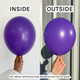 19" Standard Purple Gemar Latex Balloons (25)