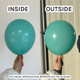 19" Standard Aquamarine Gemar Latex Balloons (25)