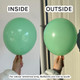 Gemar mint green latex balloon