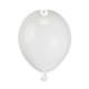 5" Standard White Gemar Latex Balloons (50)