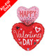 14 inch Valentine's Day Hearts Foil Balloon (1) - UNPACKAGED