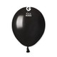 5" Metallic Black Gemar Latex Balloons (50)