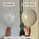 white metallic latex balloons