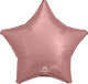 18" Amscan Rose Gold Star Foil Balloon (1) - UNPACKAGED