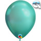 11" Chrome Green Latex Balloons (25)
