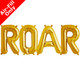ROAR - 16 inch Gold Foil Letter Balloon Pack (1)