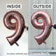34 inch Anagram Rose Gold Numbers Starter Kit - 36 Balloons 34 inch Anagram Rose Gold Numbers Starter Kit - 36 Balloons