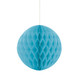 8 inch Powder Blue Honeycomb Tissue Paper Ball (1)