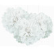 9 inch White Tissue Paper Decor Puff Balls (3)