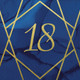 18th Birthday Navy & Gold Foil Stamped Paper Napkins (16)