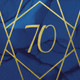 70th Birthday Navy & Gold Foil Stamped Paper Napkins (16)