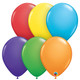 11" Bright Rainbow Assortment Latex Balloons (100)