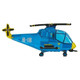 40 inch Helicopter Blue Foil Balloon (1)