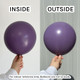 24" Retro Lavender Kalisan Latex Balloons (2)