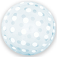 18" Polka Dots Clear Vortex Sphere Balloon (1)