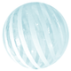 18" Blue Striped Clear Vortex Sphere Balloon (1)