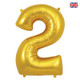 34 inch Oaktree Gold Number 2 Foil Balloon (1)
