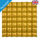 36" Gold Waffle Square Foil Balloon (1) - PACKAGED
