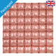 36" Rose Gold Waffle Square Foil Balloon (1) - PACKAGED