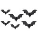 Black Paper Bat Decorations (6)