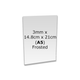 Frosted A5 Acrylic Plaque Sheet - 14.8cm x 21cm (No Holes) (1)