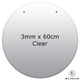 Clear Acrylic Disc - 3mm x 60cm (2 Holes) (1)