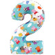 26 inch Peppa Pig Number 2 Foil Balloon (1)