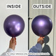 5" Reflex Violet Sempertex Latex Balloons (50)