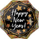 22 inch New Year Sparkle Supershape Foil Balloon (1)