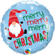 18 inch Merry Christmas Gnome Foil Balloon (1)