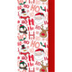 Christmas Ho Ho Ho & Red Tissue Paper - 50cm x 70cm (8 Sheets)