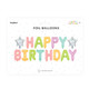 14 inch Happy Birthday Pastel Foil Letter Balloon Pack (1)