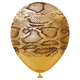 12 inch Safari Snake Gold Kalisan Latex Balloons (25)