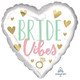 18 inch Bride Vibes Heart Foil Balloon (1)