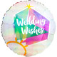 18 inch Wedding Wishes Ring Iridescent Foil Balloon (1)