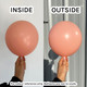 24" Pastel Matte Melon Sempertex Latex Balloons (3)