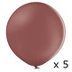 2ft Pastel Burlwood Belbal Latex Balloons (5)