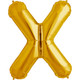 34 inch Gold Letter X Foil Balloon (1)