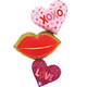 50 inch Heart & Lips Trio Foil Balloon (1)