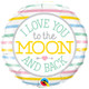 18 inch I Love You To The Moon Foil Balloon (1)