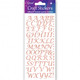 Stylised Alphabet Rose Gold Craft Stickers (1)