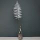 62cm Silver Glitter Fern Leaf (1)