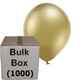 5" Glossy Gold Belbal Latex Balloons (Bulk Box 1000)